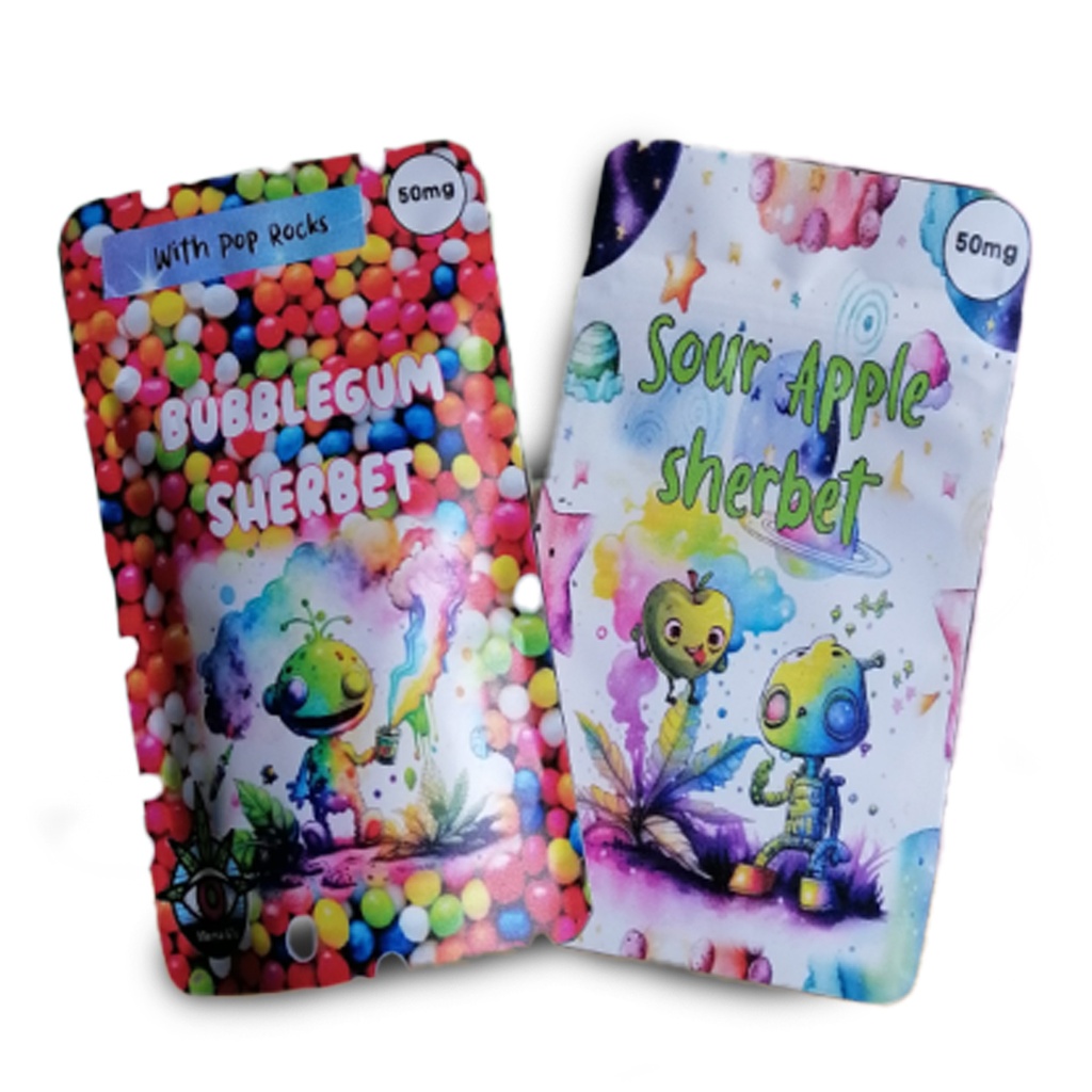 Canna Sherbet & Lollipop (Pack of 10) (50 mg, Blueberry)