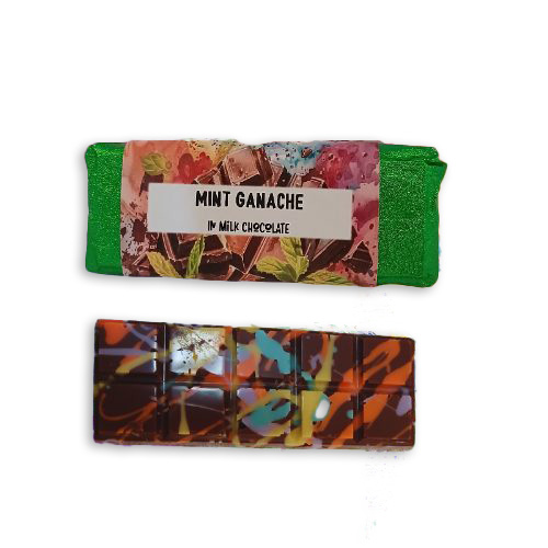 Mint Ganache Mini Chocolate Slabs (50 mg)